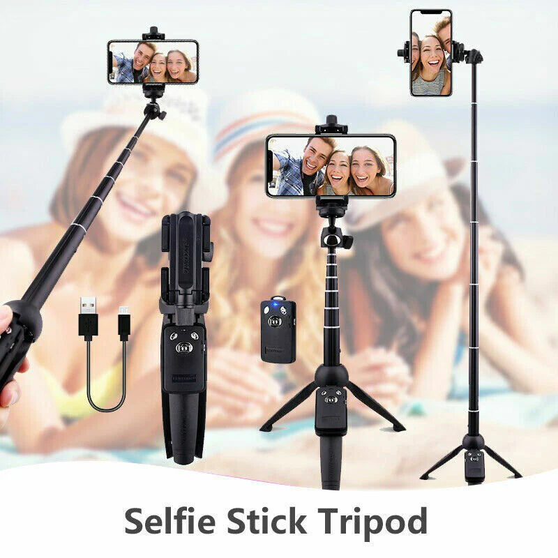 Selfie Stick Tripod 40" Bluetooth Remote Portable for Iphone and Android Phones