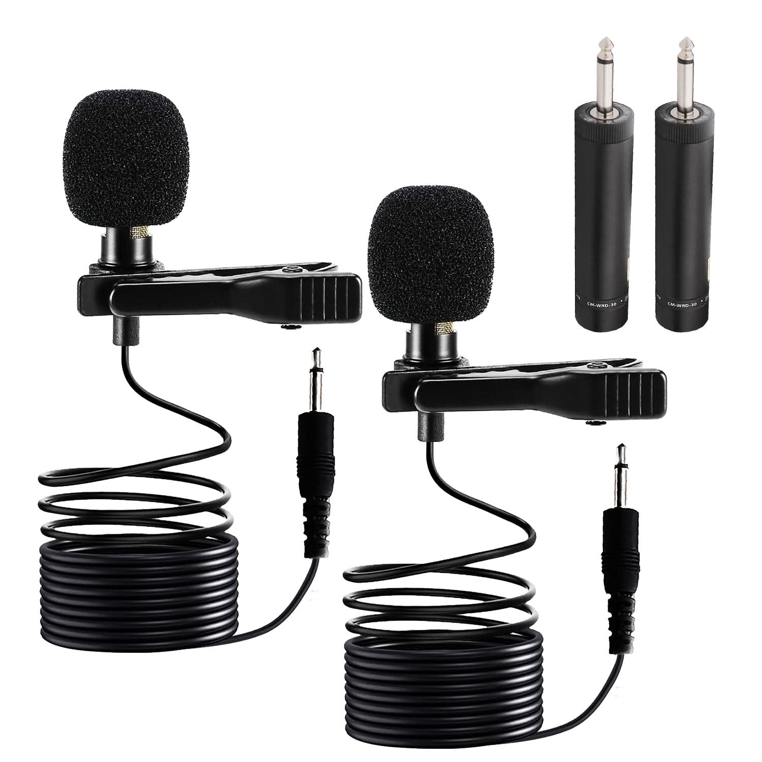 5Core Lavalier Microphone Professional Tiny Shirt Clip on Lapel Mic Mini Wearable Microfono