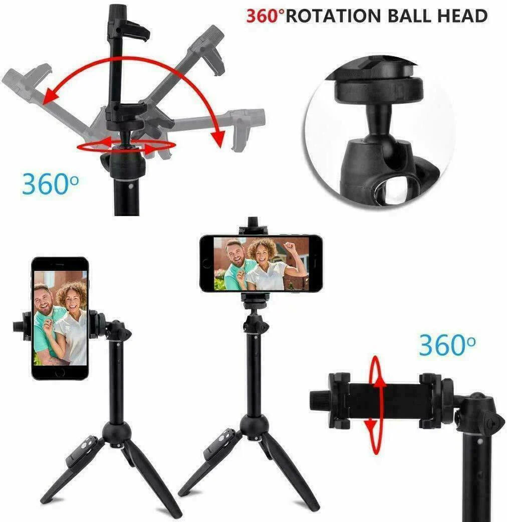 Selfie Stick Tripod 40" Bluetooth Remote Portable for Iphone and Android Phones